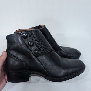 Womens Ariat Spat Black Leather Ankle Boots 10008862